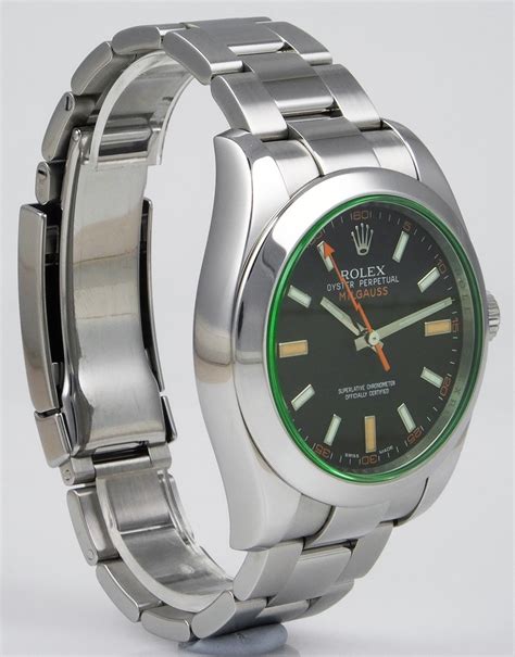 rolex milgauss 116400gv men's 116400gv-green|Rolex oyster perpetual Milgauss price.